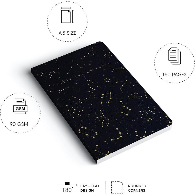 Factor Notes A5 Notebook: Ruled | 90 Gsm | 160 Pages (Trust The Universe)