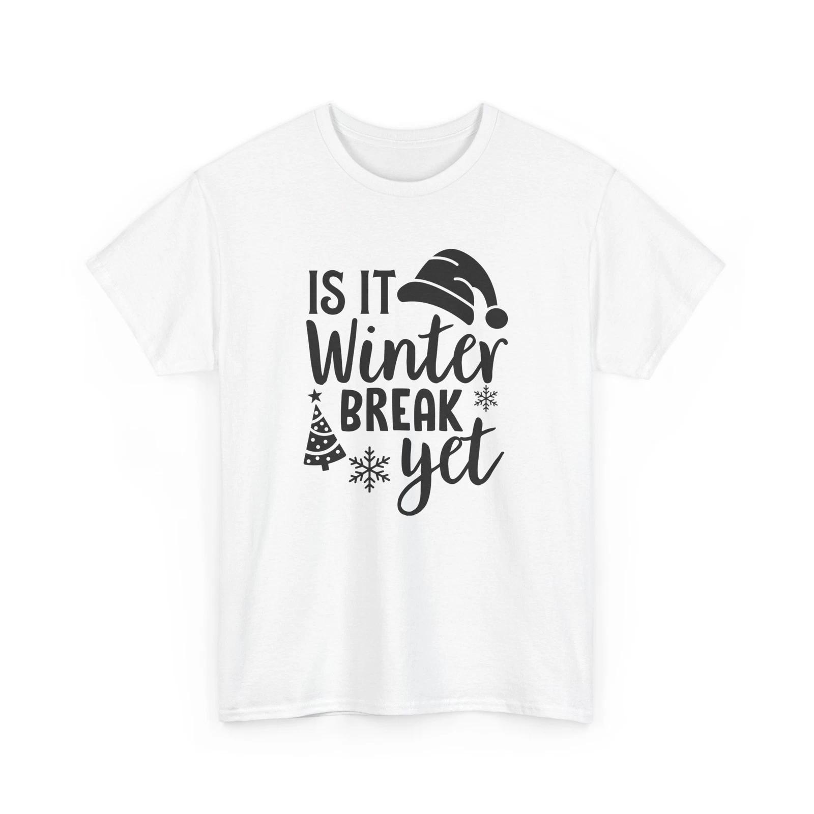 

Snowfall Magic T-Shirt | Cozy Winter Apparel & Style | Is it winter break Shirt S