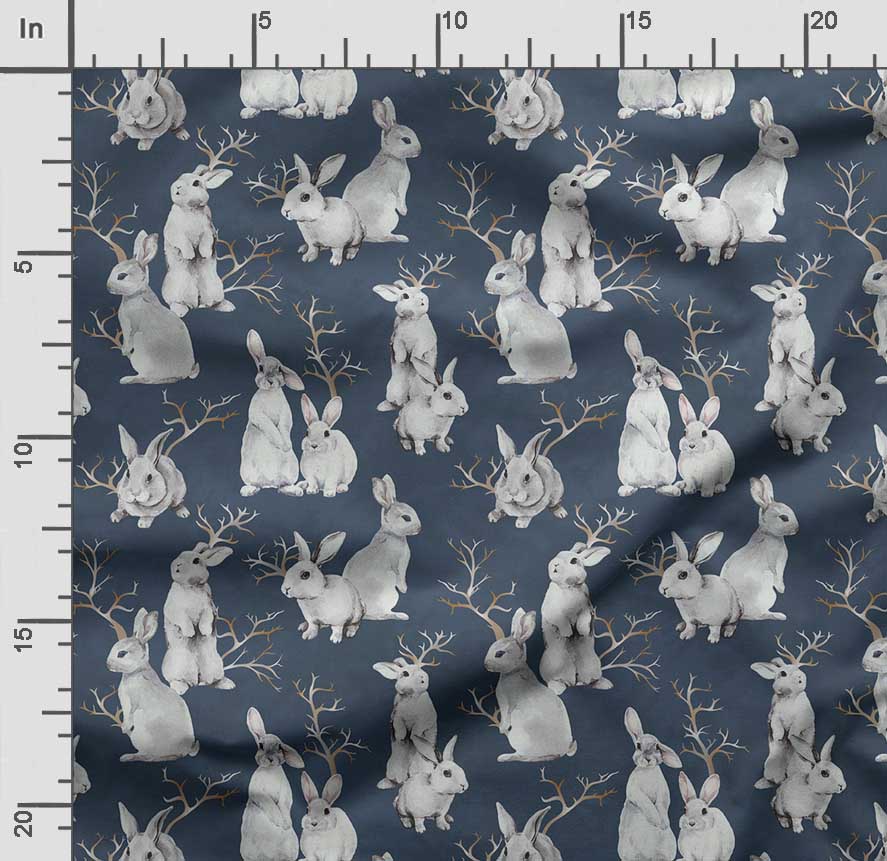 Soimoi Animals Print,  Cotton Cambric, Quilting Fabric Sold by The Yard 42 Inch Wide, Medium Weight Cotton Fabric, Sewing  Supplies,