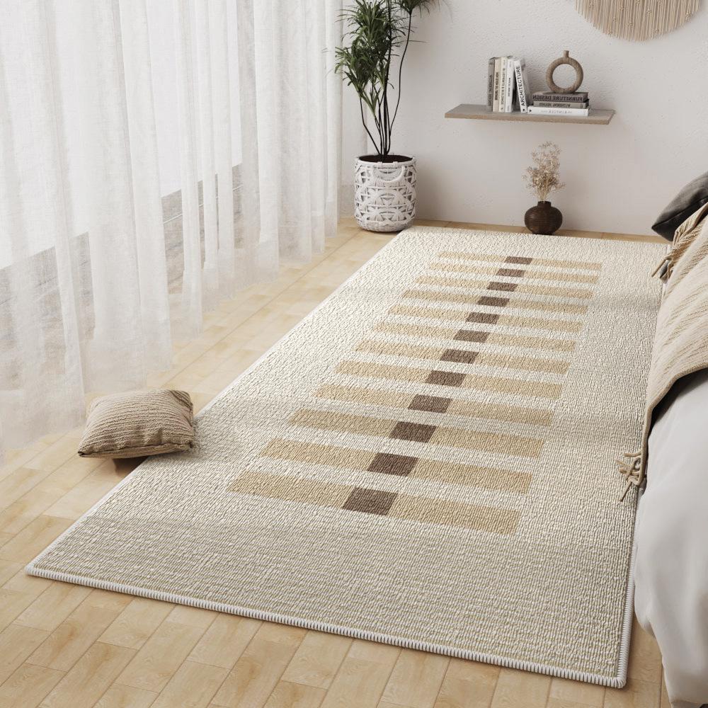 Modern Simple Velvet Non-Slip Floor Mat for Home Entrance, Bedroom, and Bay Window