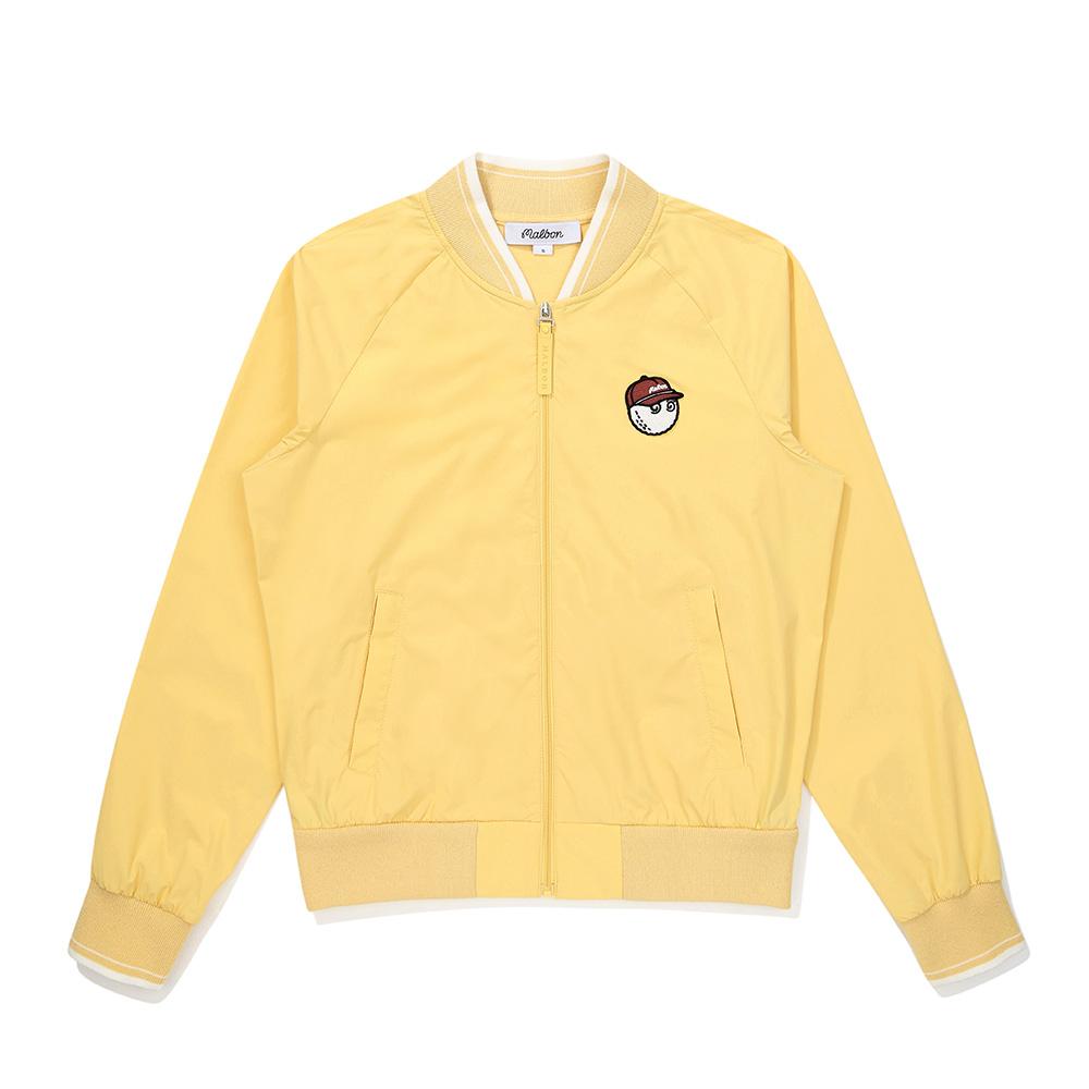 Malbon Golf Knit Stadium Jacket Yellow (Woman)