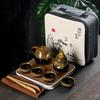 Portable Travel Tea Set With Bag Teeware Teware Coffee Teapot and Cup Chinese Pot Coffeeware Teaware Gaiwan Bar