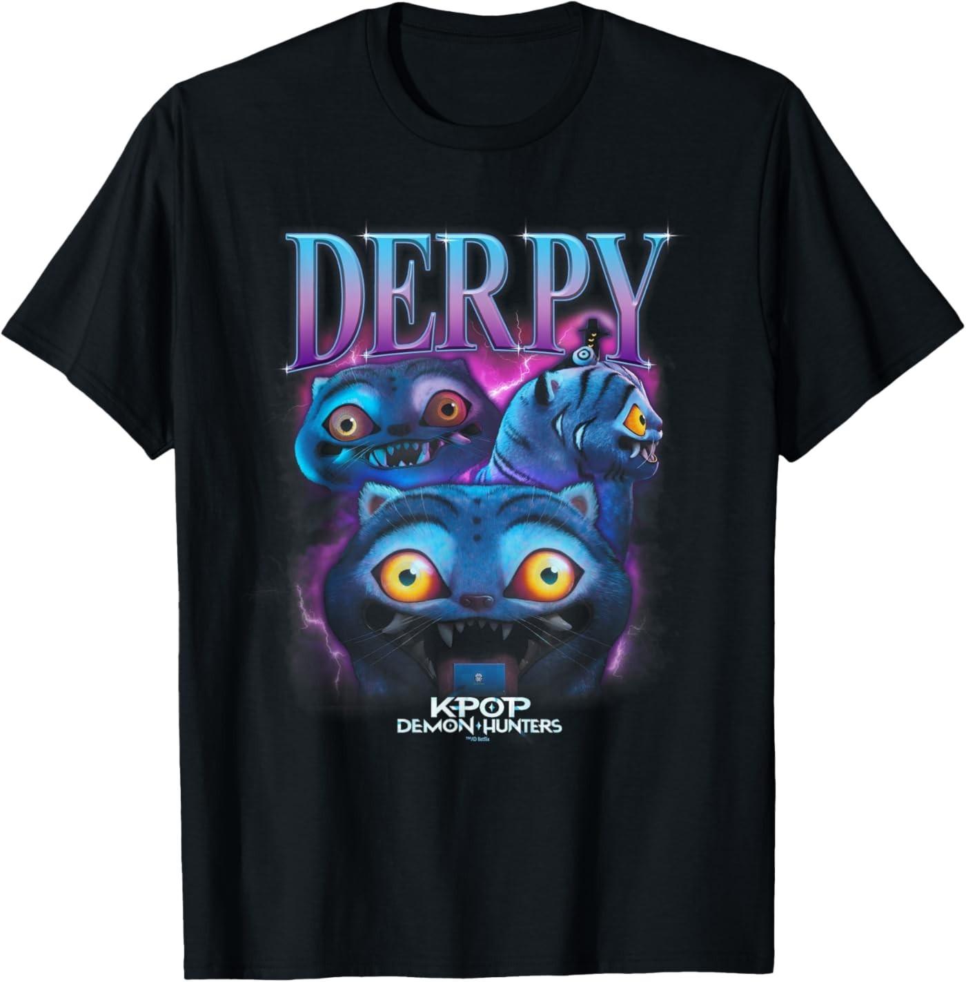 Kpop Demon Hunters Derpy Heartthrob Officially Licensed T-Shirt L