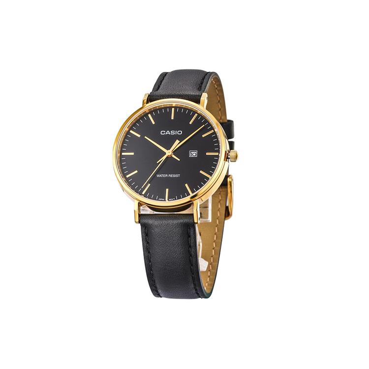 

CASIO Women s DRESS Black Watch LTH-1060GL-1APF Black Dial Black Strap