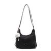 Lightweight and Versatile Large-capacity Nylon Cloth Tote Bag 2025 Autumn New Double Shoulder Back Bag Single Shoulder Messenger Bag