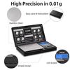 Gram Scale 500g Ultra-Precise Digital Scale.01 Gram Accuracy for Jewelry Diamonds Gold Silver Portable Pocket Scale with LCD Di