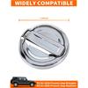 Savadicar Chrome Fuel Door Trim for Jeep Wrangler JL JLU 4xe & Gladiator JT 2018-Present – Exterior Gas Cap Accent Styling Cover Accessory