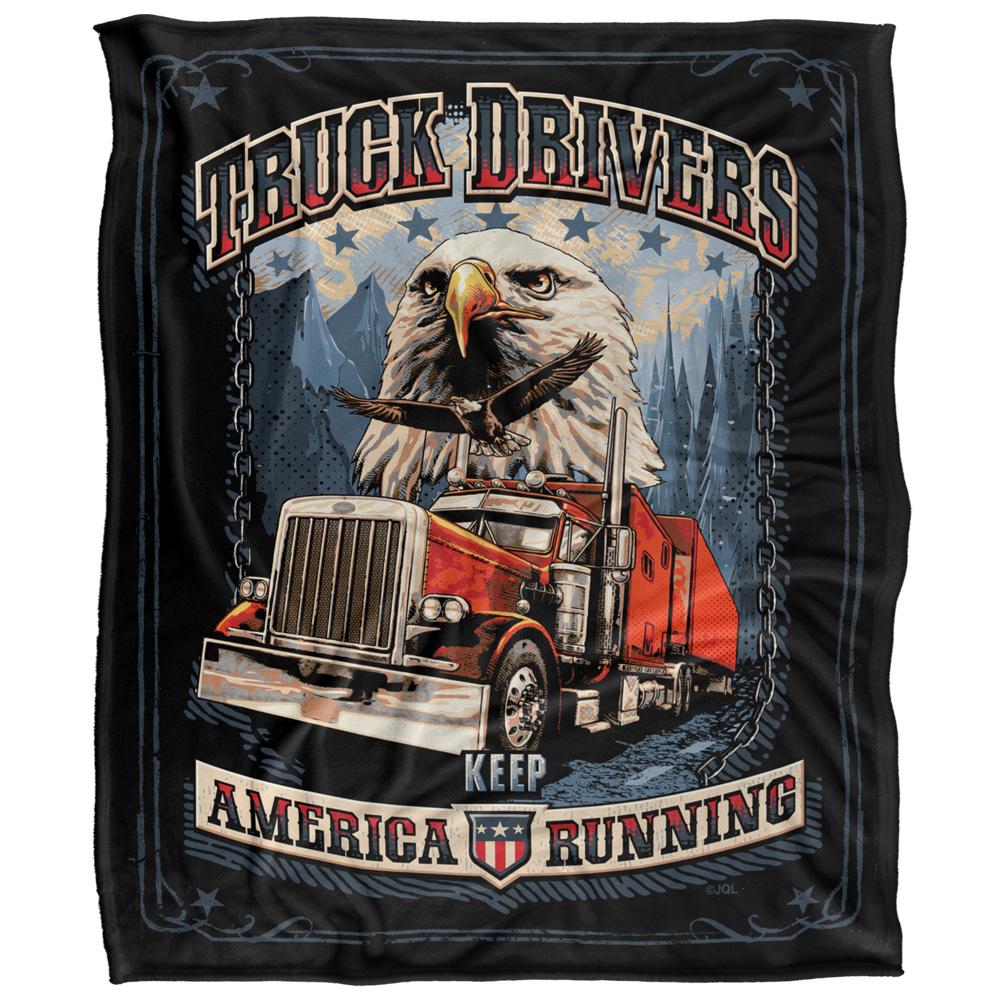 JQ Licensing Rle Truck Drivers Keep America Running Silky Supersoft Blanket