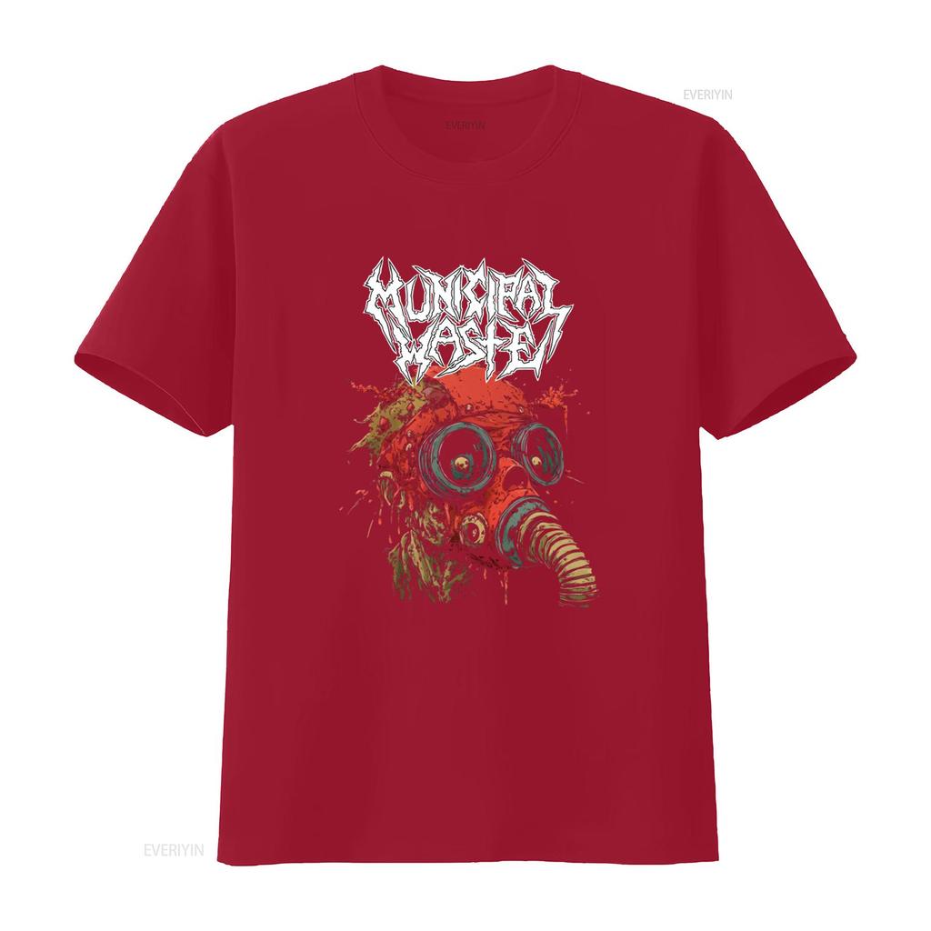 Städtischer Abfall Exklusiv Metal Thrash Band Gasmaske T-Shirt Mode Musik Streetwear vintage Gewaschen Grafik Lässig Mann