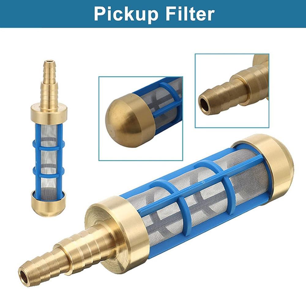 Blue and Yellow Water Suction Strainer Brass and Stainless Steel Hose Inlet Filter