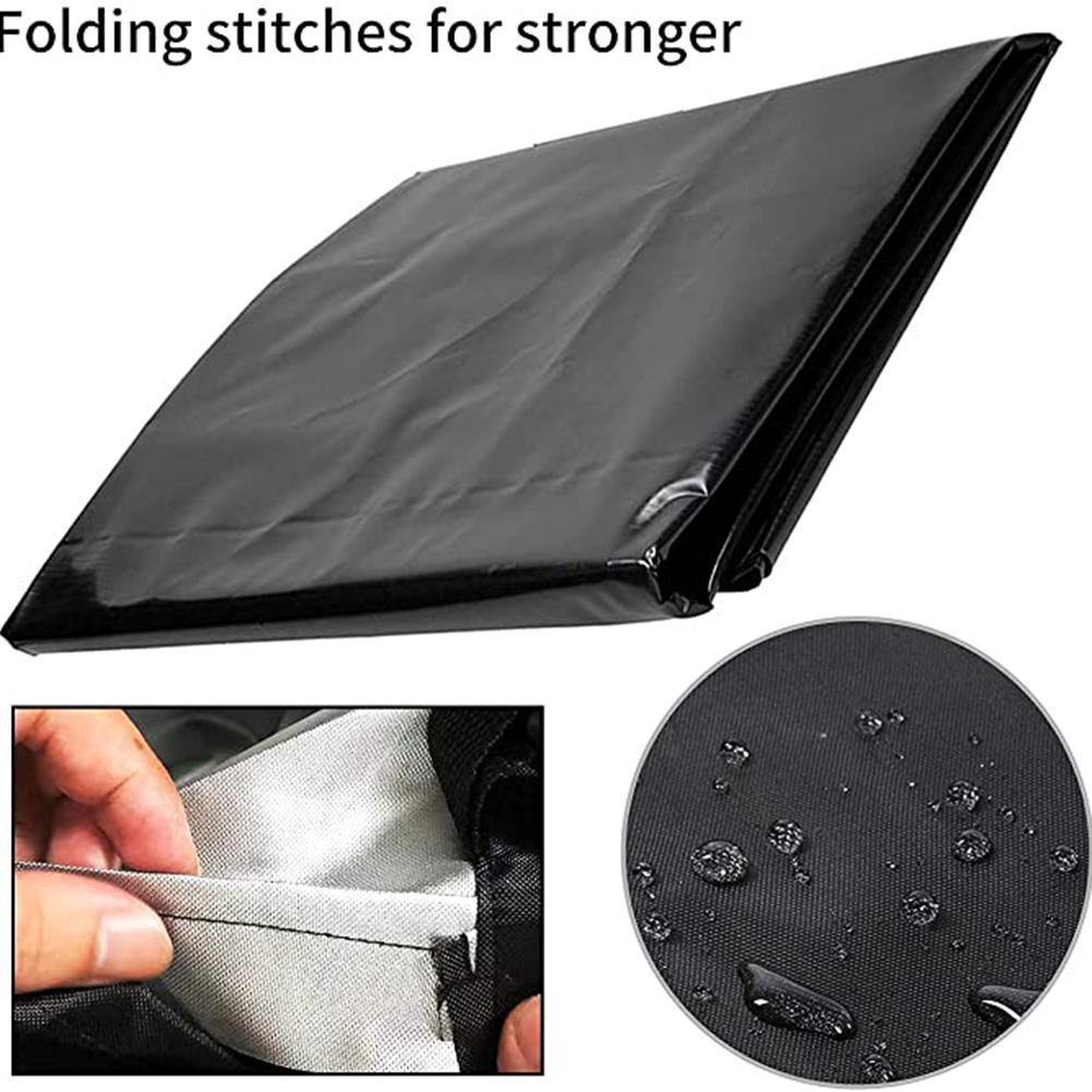 D2 Černý 600L Ochranný obal na IBC nádrž na vodu Tote Venkovní Vodotěsný Prachotěsný Kryt Ochrana proti slunci Zahrada Dvůr Dům Nádoba na dešťovou vodu