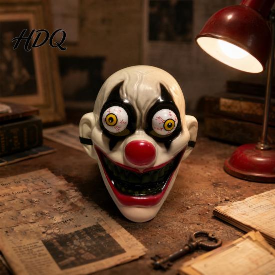 Maschera Horror Resistente per Halloween a Maschera Intera con Occhi Sanguinanti Sporgenti, Festa Spaventosa Realistica Tridimensionale per Feste Cosplay per Adulti