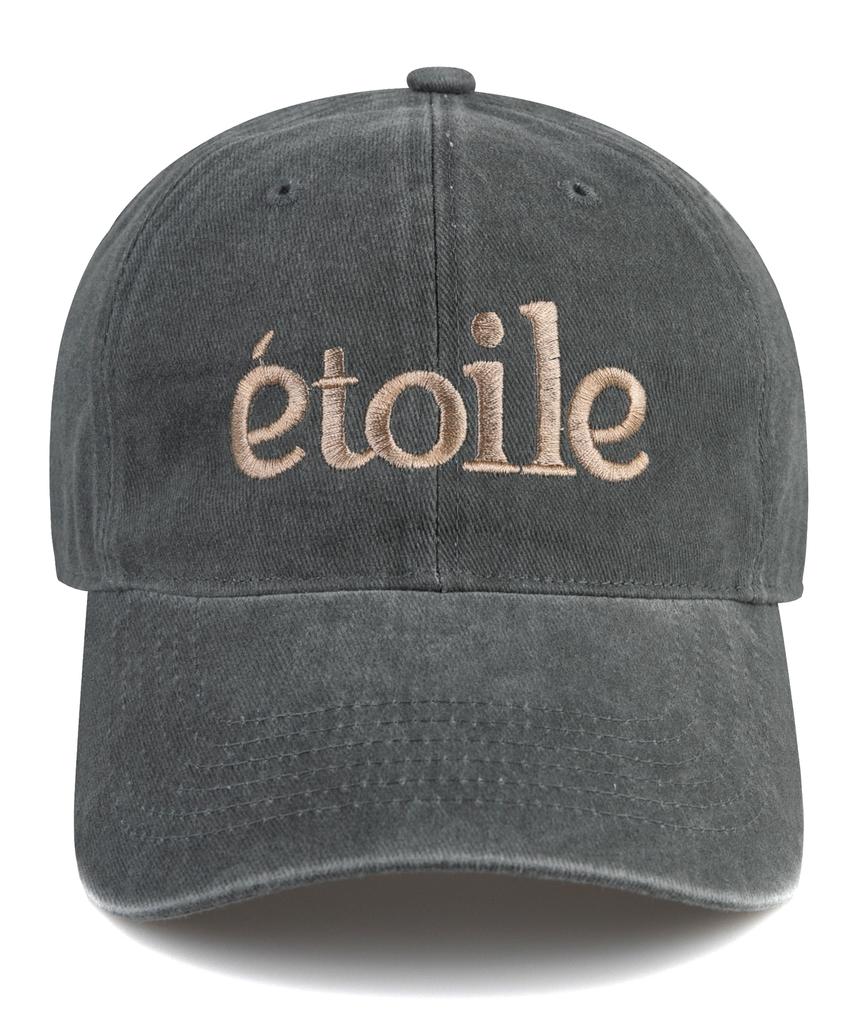 Wig Etoile Stone Washed Ball Cap - Grey