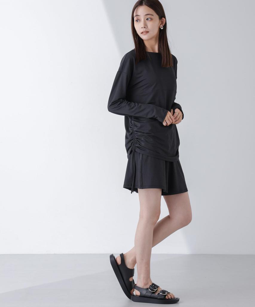 Nano Universe WATERSIDE & DAILYWEAR Rash Guard Set, Size Small, Black