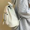 Top Handle Students Cute Schoolbag Daypack Y2k Shoulder Bag Casual Drawstring PU Backpack  Travel