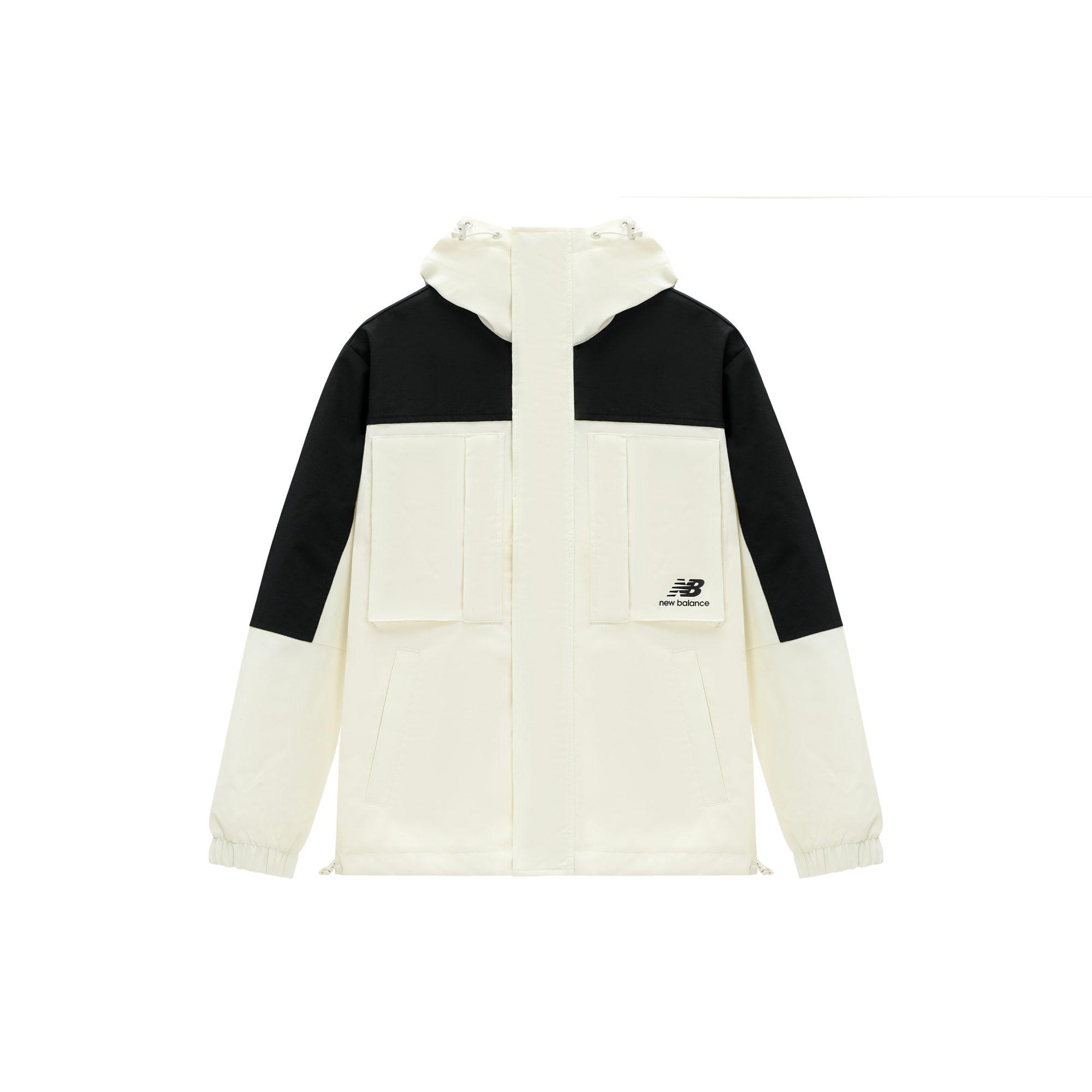 New Balance Jackets Men`s White Hooded