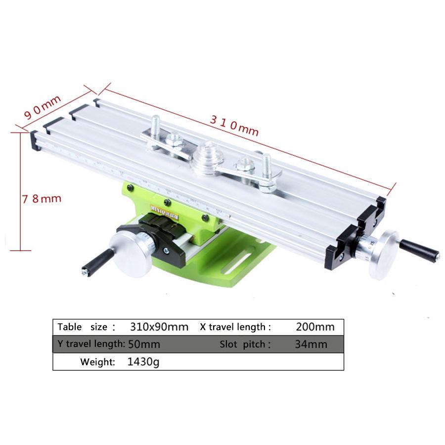 Multifunctional Micro Bench Drill and Milling Machine with Cross Slide Workbench