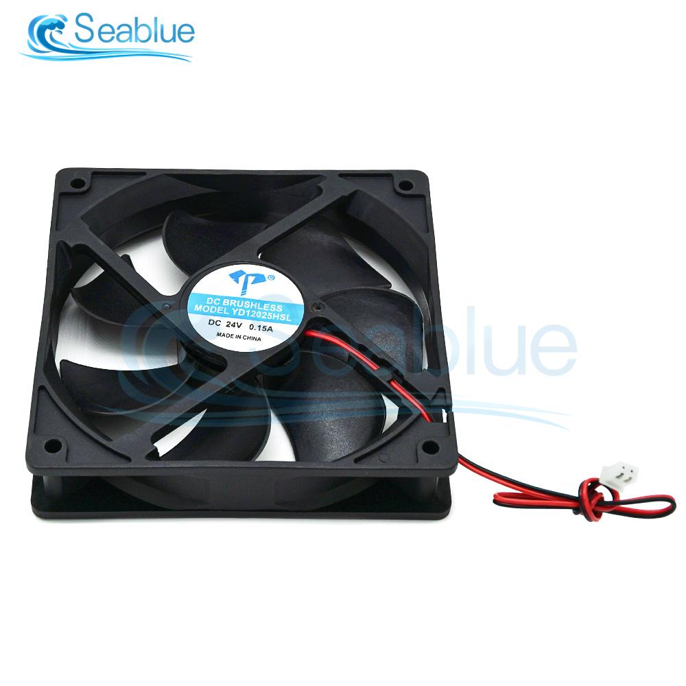 5Pcs 5V 12V 24V 0.2A 2.4W 120mm 12025 Oil Cooling Fan 120x120x25mm 2PIN DC Cooling Fan Quiet Industrial Fan for PC Computer Case