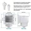 Universal Pool Skimmer Replacement For Above Ground Pools With 1.5 Inch Screw Attachment And Complete Mounting Set B03E