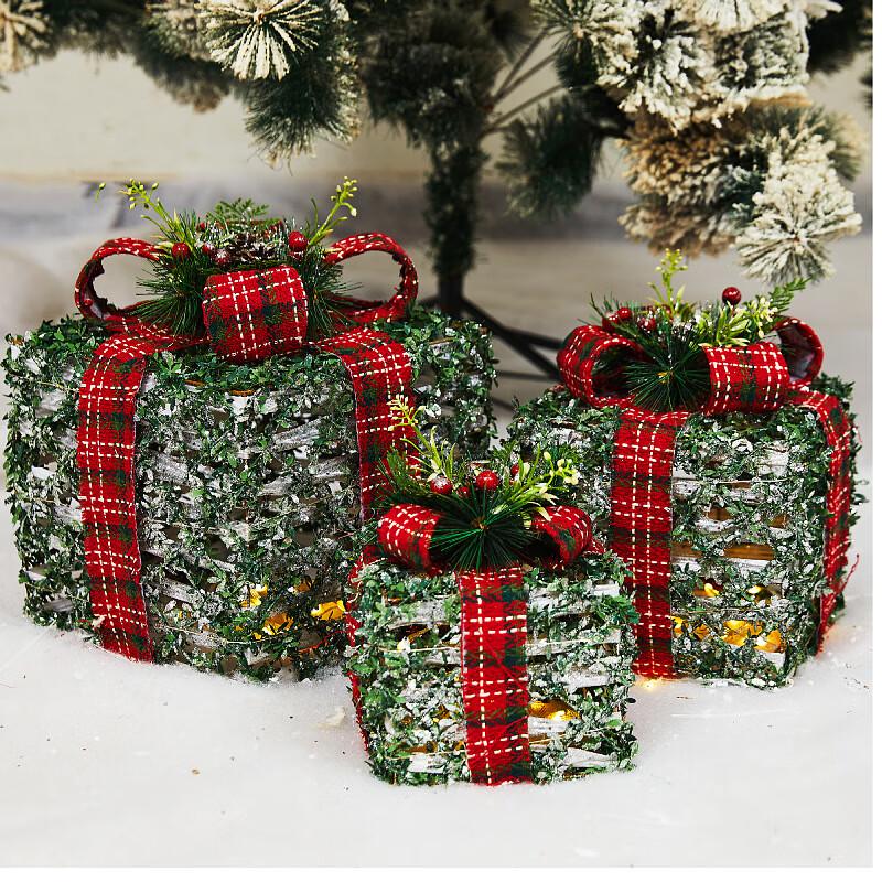 Christmas Luminous Gift Box Decoration Set