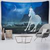 Elk Crane Pentium Horse Print Wall Hippie Tapestry Polyester Fabric Home Decor Wall Rug Carpets Hanging Big Couch Blanket