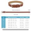 Leather Dog Collar,Soft Padded PU Dog Collars with Heavy Duty Buckle,Durable & Comfortable for Small Medium Large Dogs Walking