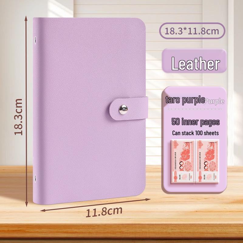International Currency and Coin Collection Album with Money Clip and Ledger