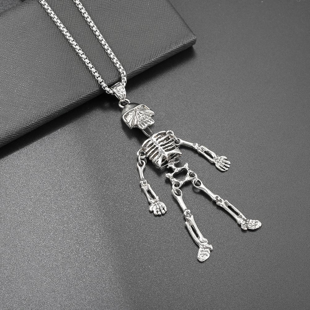 Hip Hop Necklace Men'S Titanium Steel Cartoon Men'S And Women'S Tide Pendant Personalized Street Couple Pendant Accessories