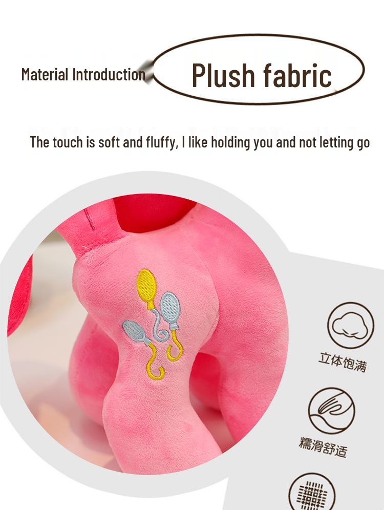 Large Pony Plush Toy - Cute Pet Pillow and Rag Doll for Kids' Birthday Gift.