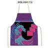 Japanese Style Kitchen Waves Sunrise Print Aprons for Women Linen Pinafore Bibs Household Cleaning Home Cooking Apron