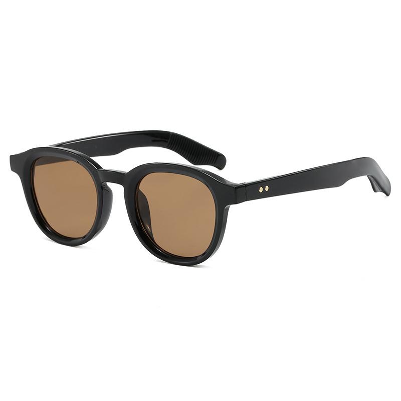 JYL TS Round Rivet Sunglasses UV Protection Small Frame Unisex WF1290B A-2689 ярко-фиолетовый