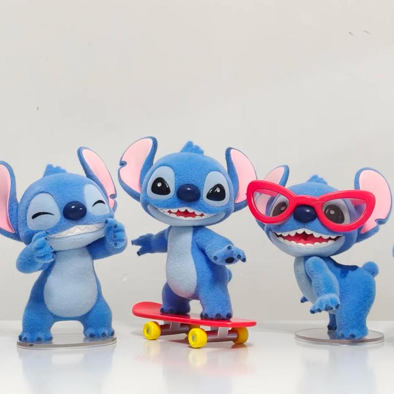 Toptoy  Hello Stitch Series Figurines es Cute Decorations Flocking Fashion Trend Toys Home Decoration