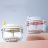 Leakproof Retainer Holder With Mirror Cute Cartoon Design Dental Case For Invisible Aligners Braces And Dentures With Cleaning T