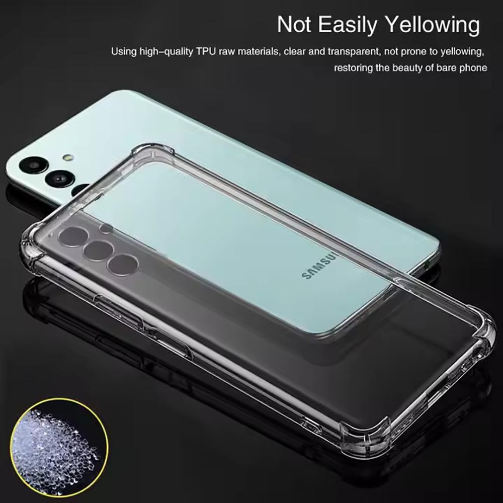 Anti Fall Clear Soft Case For Samsung Galaxy M01 Core M02 M10 M10S M11 M13 M14 M15 M20 M21 M23 TPU Shockproof Transparent Cover