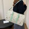 Women's National Style Fitness Bag Flower Design Large Capacity Portable Travel Bag Household Clothing Storage Luggage Bag