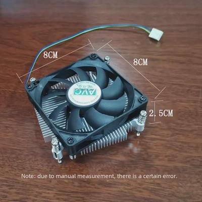 AVC Copper Core Ultra-Thin 4-Wire CPU Fan Radiator for Intel 1155/775 ITX