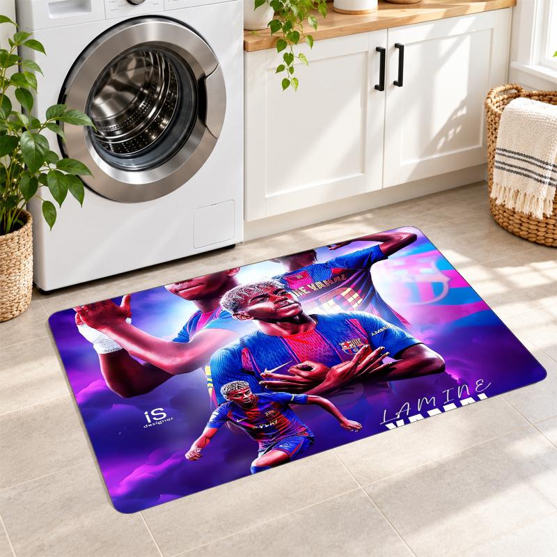 Flannel Kitchen Mat Lamine Yamal Soft Area Rug Non Slip Floor Carpet Home Decoration