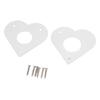 Bird House Guard Metal Portal Aluminum 28mm 32mm Diameter Hole Heart Shape Metal Bird House Guard