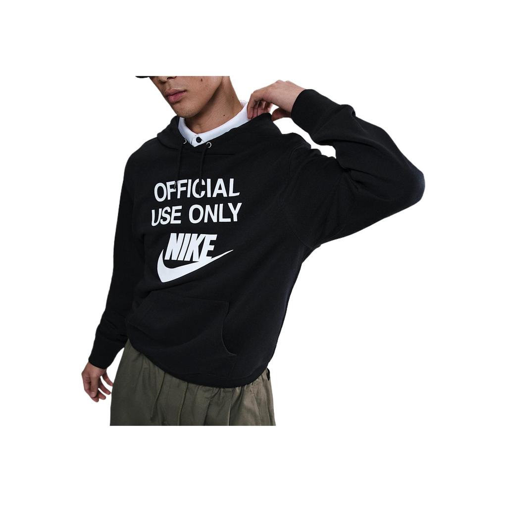 Nike Club SS25 Comfortable Fashion Letter Long Sleeve Sweatshirt Men sweatshirt Black IB8409-010