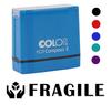 Printtoo Fragile Self Inking Rubber Stamp Pre-Inked Office Stamp- Home Office Business Stationery, Black- 42 X 9