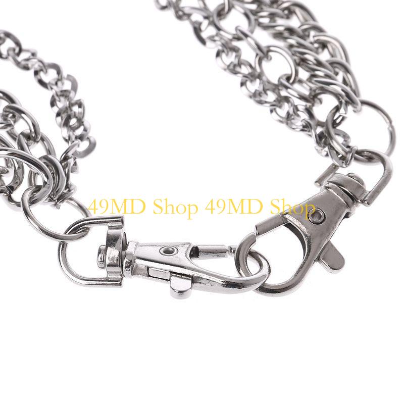 49MD Punk Pants Chains Fashion Rock Jeans Waist Accessories Men Hip hop Skull Pendant