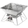 LOGOS Pyramid TAKIBI Fire Pit Easy Assemble Compact Stainless Steel Outdoor Barbecue Grill Camping Skewers Bonfire