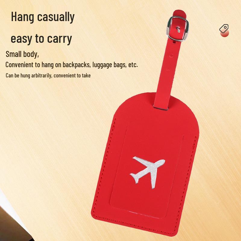 PU Leather Flip-style Luggage Tag - Anti-lost Suitcase Identification