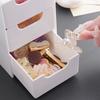 3-Tier Cosmetic Storage Box Organizer With Drawers Multifunctional Countertop Storage For Jewelry Office Supplies