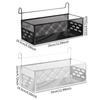 1Pcs New Iron Bedside Hanging Basket Punch-Free Hanging Bed Storage Rack Space Saving Bedside Shelf For Dormitory Home