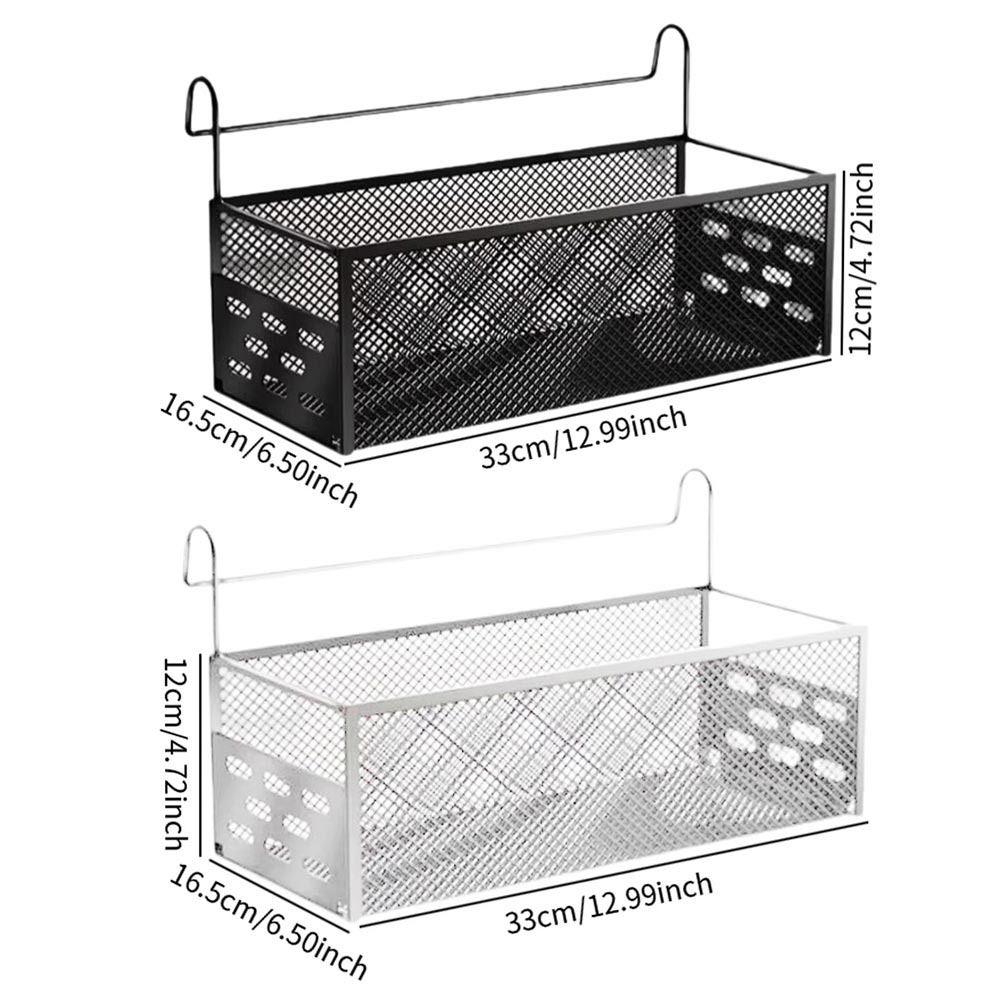 1Pcs New Iron Bedside Hanging Basket Punch-Free Hanging Bed Storage Rack Space Saving Bedside Shelf For Dormitory Home