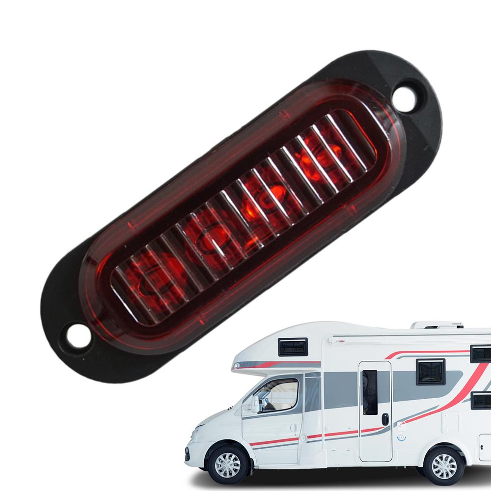 

Боковой габаритный фонарь для грузовика, светодиодный габаритный фонарь для каравана, прицепа, тягача, грузовика, предупреждающий задний фонарь, автомобильная внешняя лампа 12 В 24 В красный