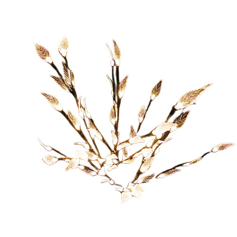 

Светодиодные огни в виде ветвей дерева, садовое уличное украшение, водонепроницаемый переключатель, солнечная энергия Yellow