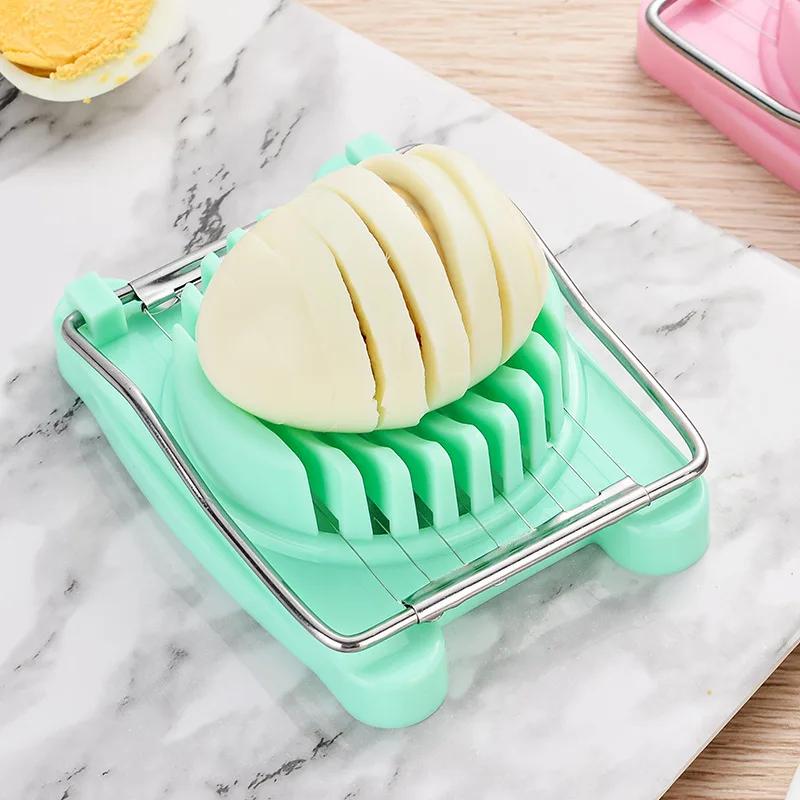 Multifunctional Egg Cutter Creative Fancy Cutting Slicer Slicing Gadgets for Home Stainless Steel Kitchen Novel Accessories