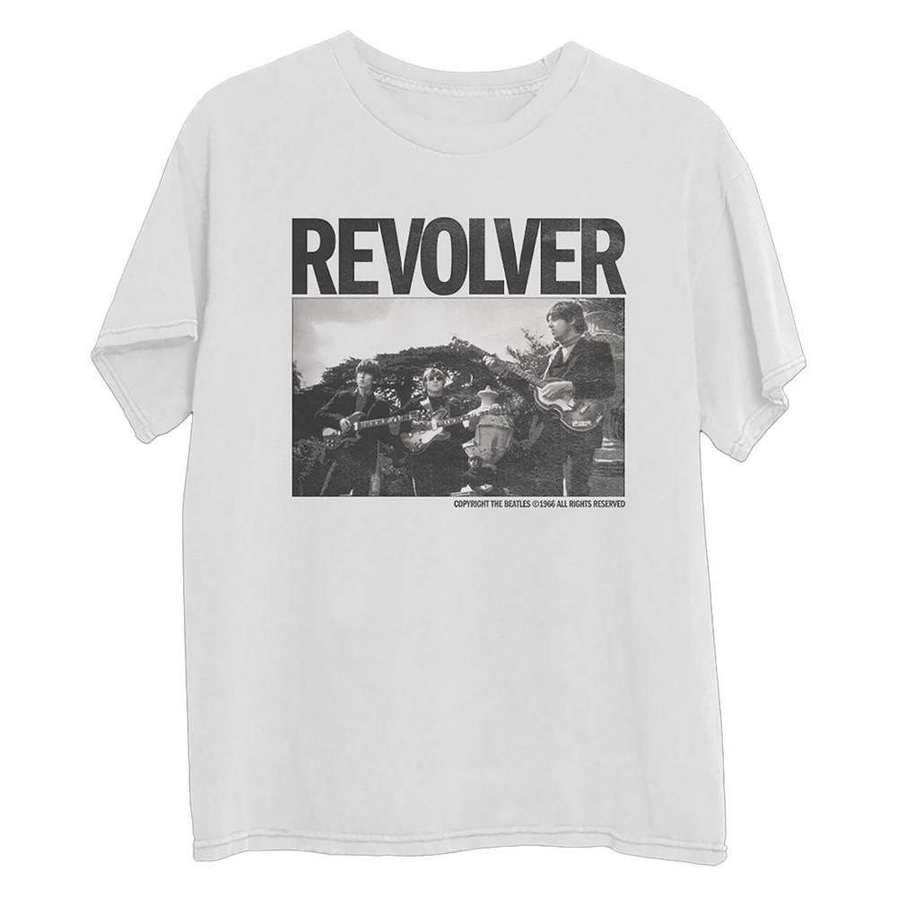 

Men s Beatles Revolver T-shirt White 2XL